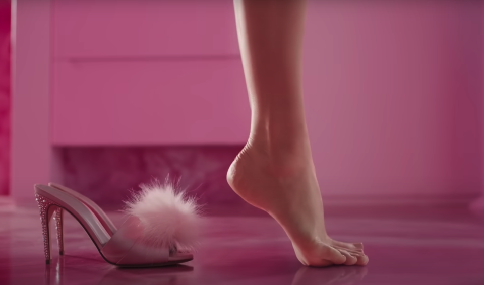 Captura de video del tráiler de 'Barbie'.