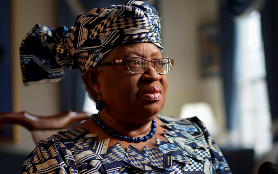 President Ngozi Okonjo-Iweala became the new chief of the WTO in February  - Joshua Roberts/Reuters