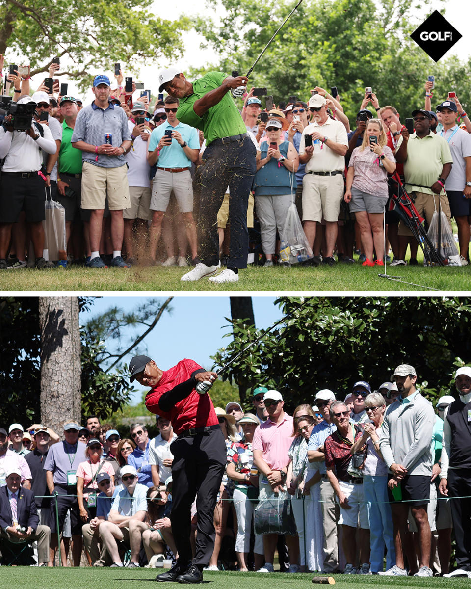 Woods at the masters vs woods at the pga