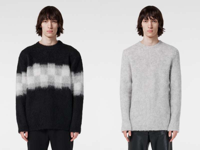 左：Blur Sweater；右：Brushed Crewneck Sweater Ribbing（圖／Peter Wu 提供）