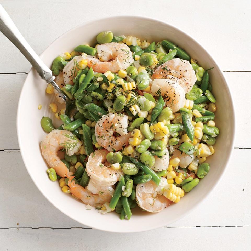 Summer Corn and Shrimp Succotash