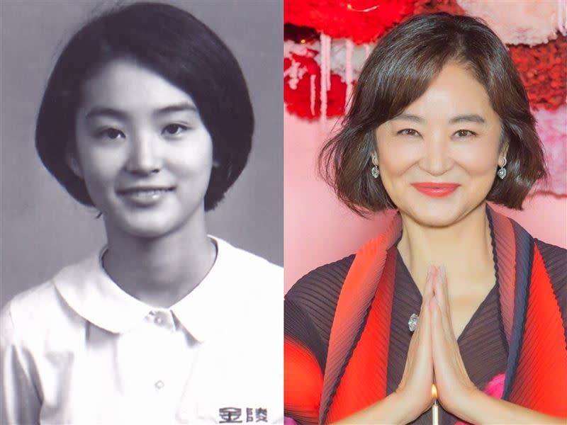 17歲的林青霞 VS 68歲的林青霞，都是千年難得一遇的美女。（圖／時報出版提供、翻攝自林青霞微博）