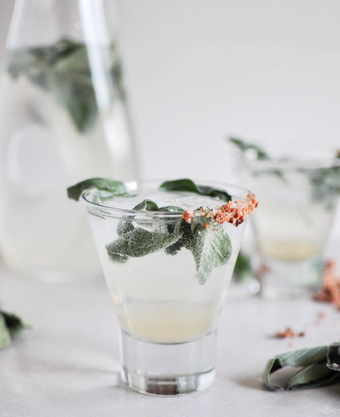 <strong>Get the <a href="http://www.howsweeteats.com/2012/12/honey-sage-gin-fizz/" target="_blank">Honey Sage Gin Fizz recipe</a> from How Sweet It Is</strong>