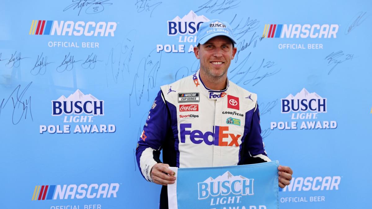 NASCAR Richmond Cup starting lineup: Denny Hamlin on pole for hometown track’s option tire debut