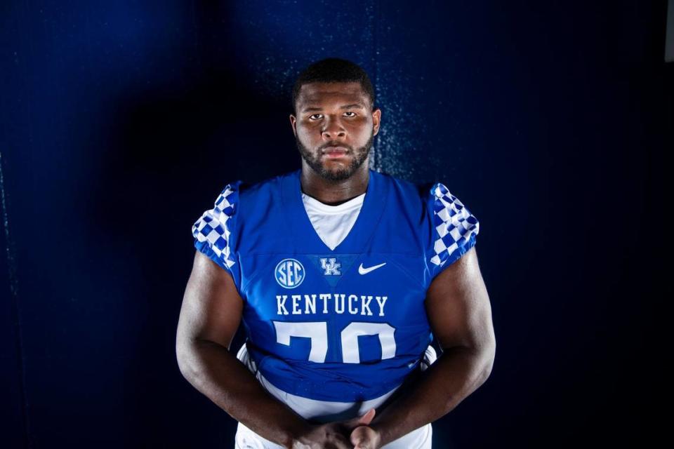 Kentucky fans could get a look at five-star offensive lineman Kiyaunta Goodwin sooner than later if the 6-foot-8, 351 pound freshman continues to impress in practices.