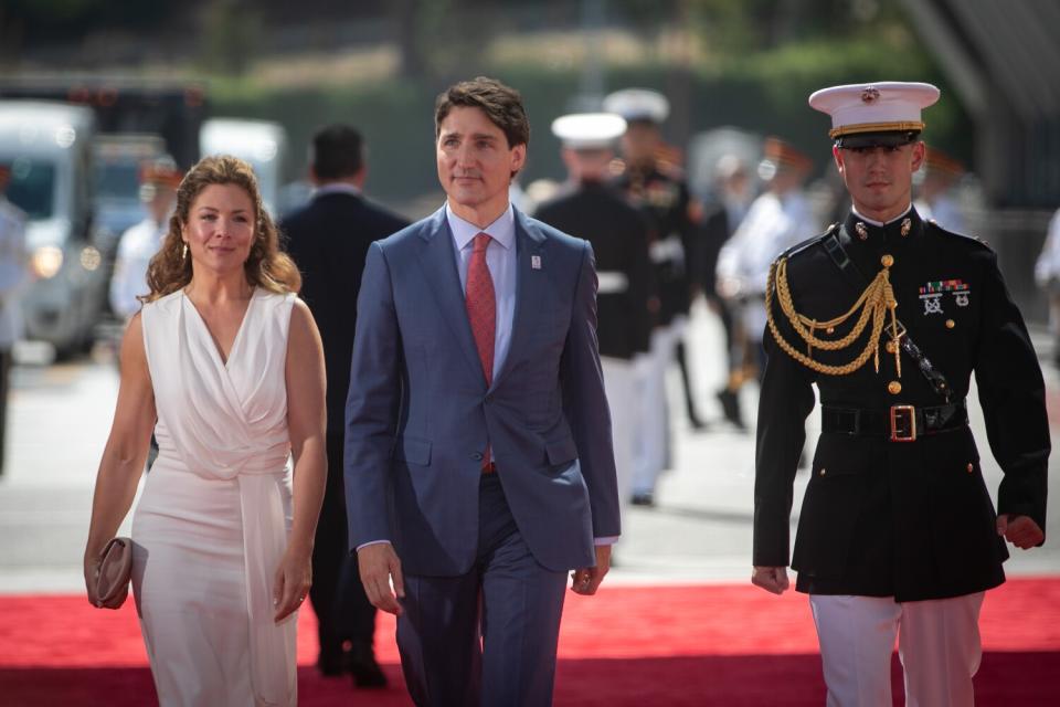 Canadian Prime Minister Justin Trudeau and his wife, Sophie, at the Summit of the Americas.