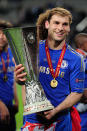 <p>Ivanovic poses with the Europa trophy.</p>
