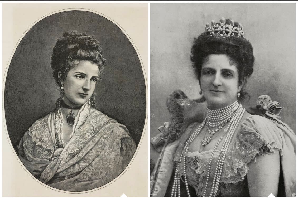 Margherita of Savoy pre-pizza in 1875, and post-pizza in a portrait that was released close to her death in 1926. (Photo: Getty Images)