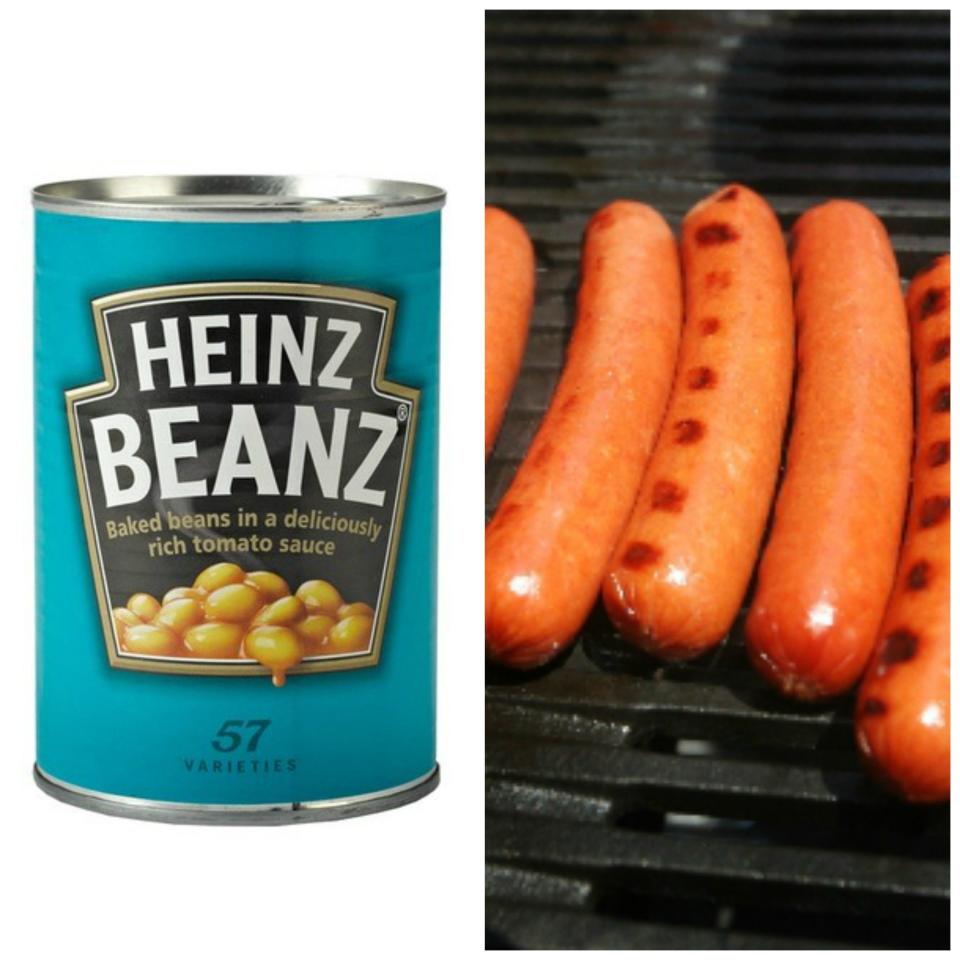 (Heinz) Beanz and (Kraft) Oscar Mayer Hot Dogs