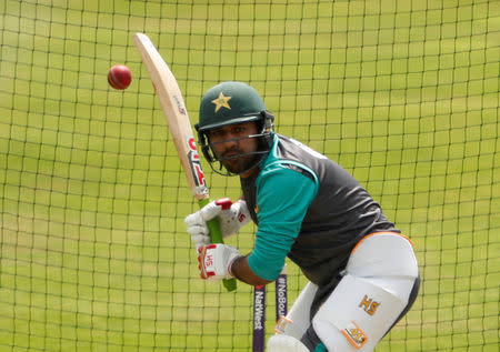 Cricket - Pakistan Nets - Emerald Headingley, Leeds, Britain - May 31, 2018 Pakistan's Sarfraz Ahmed during nets Action Images via Reuters/Lee Smith