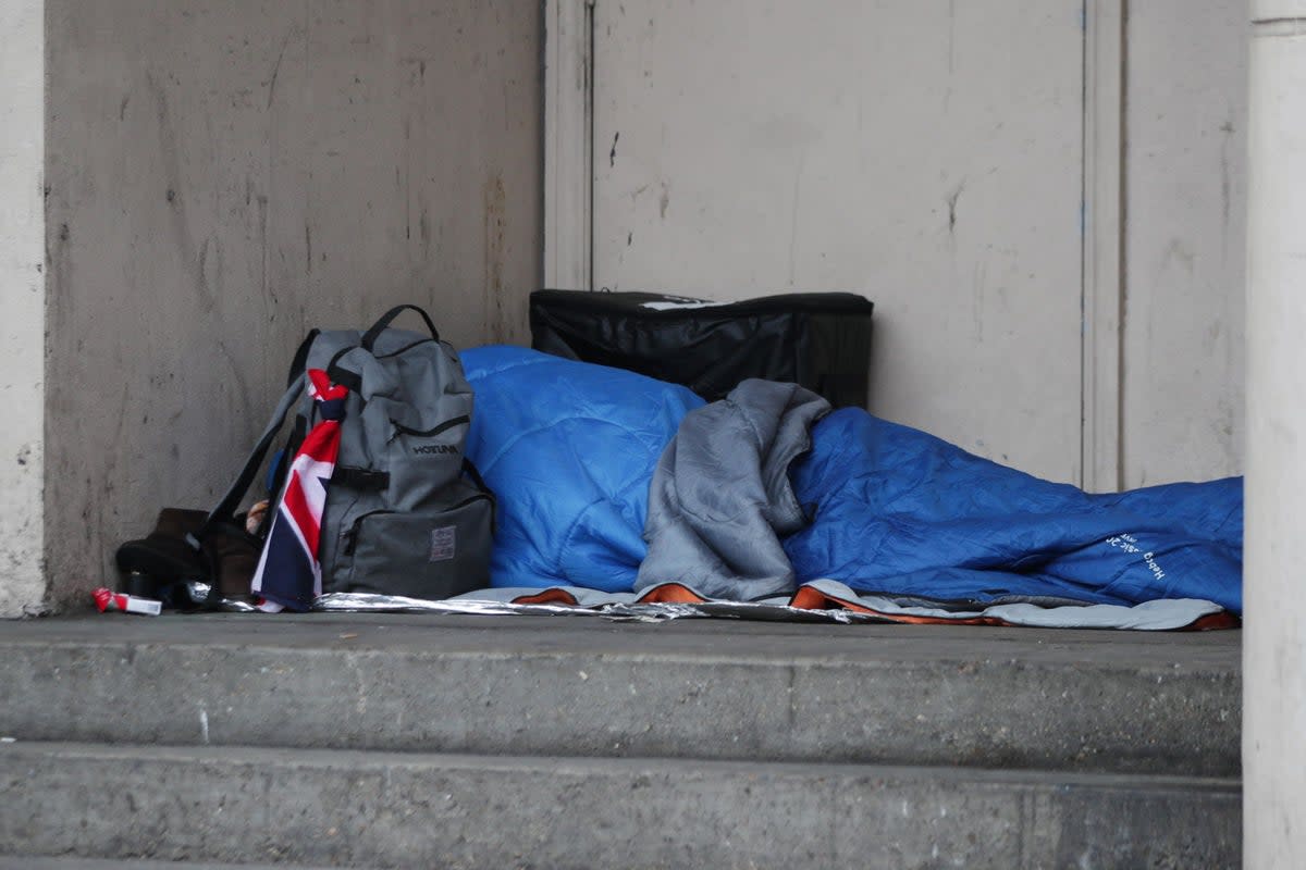 Rough sleeping in London hit a new record high in the last year (PA Wire)