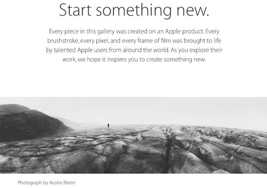 Apple's Start Something New campaign