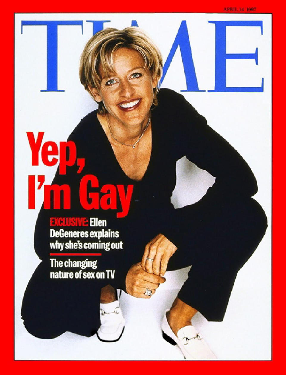 Ellen Degeneres publicly came out on the cover of Time Magazine in 1997, and since then, her career as a comedian and talk show host has been nothing short of iconic. Before leaving office, President Barack Obama awarded Degeneres with the Medal of Freedom. "What an incredible burden it was to bear, to risk your career like that," he said. "People don&rsquo;t do that very often.&rdquo; (We're not crying, you are.)&nbsp;