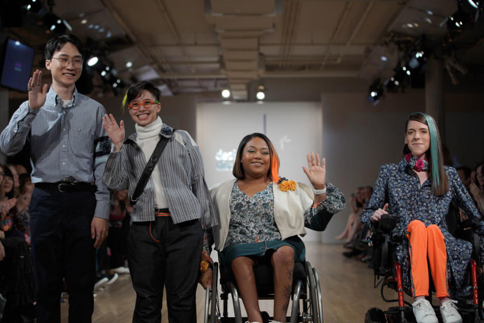 Models at the 2018 Cerebral Palsy Foundation Design for Disability show. (Photo: Richard Copier)