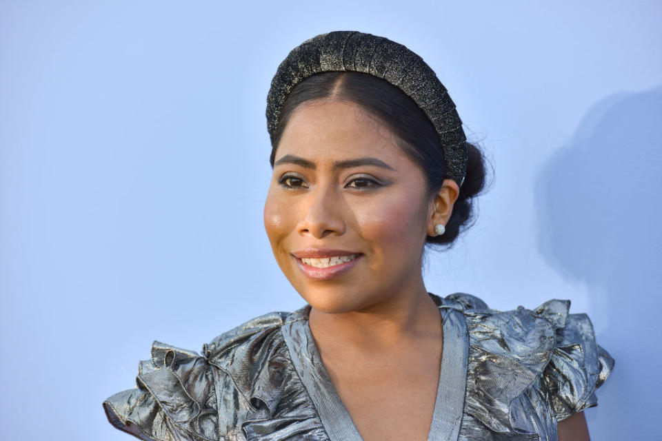 Close-up of Yalitza smiling