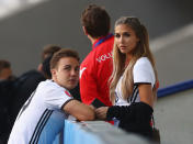 <p>Mario Götze und Ann-Kathrin Brömmel (Bild: Getty Images) </p>