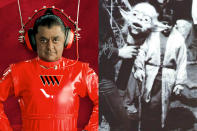 <p>Indian actor Deep Roy was drafted in to play Yoda in an uncredited role for the wide shots which show the ancient Jedi master walking. He also played Droopy McCool in ‘Return of the Jedi’, but you’ll probably know him best for playing ALL the Oompa Loompas in Tim Burton’s ‘Charlie and the Chocolate Factory’. </p>