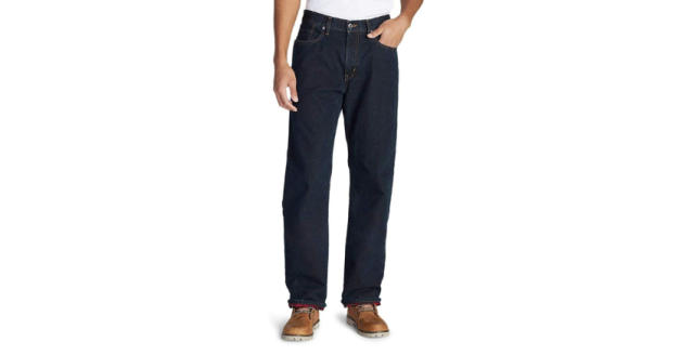 Eddie Bauer Men's Flannel Lined Denim