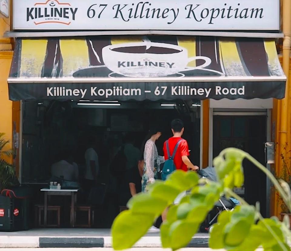 the exterior of 67 Killiney Kopitiam in Singapore