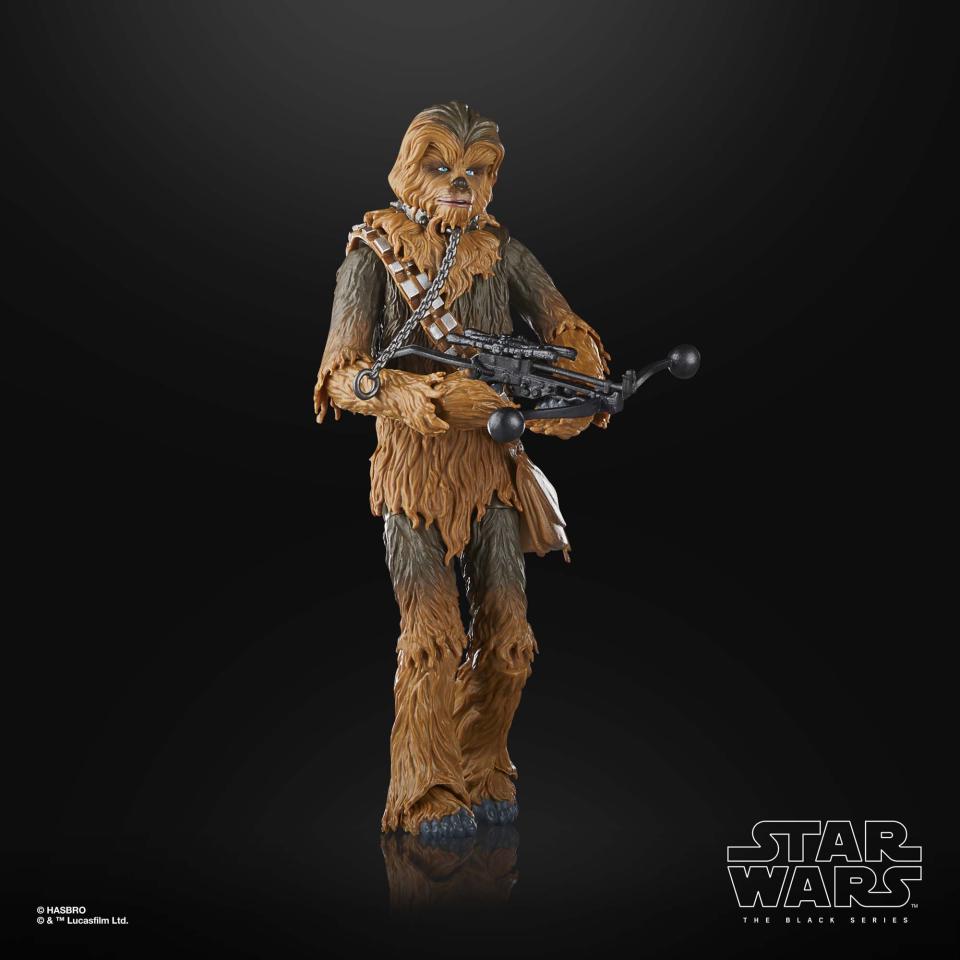 Star Wars The Black Series Return of the Jedi Chewbacca posed against a black background