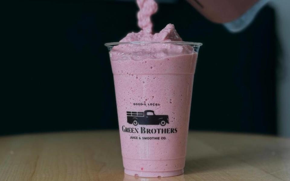 A smoothie from Green Brothers Juice Co.