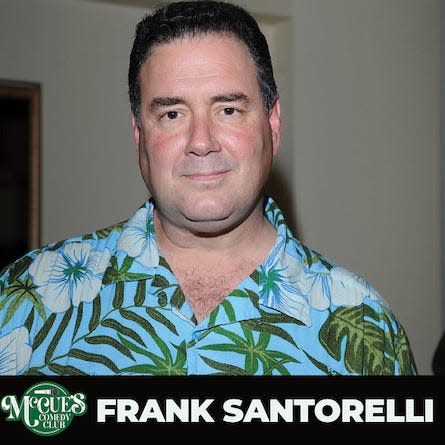 Comedian Frank Santorelli will be at McCue’s Comedy Club on Saturday, May 6, 2023.