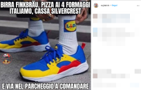 Dalle scarpe da ginnastica pensate da un daltonico, alla ricerca ossessiva dei prodotti Lidl ormai introvabili, fino al premier Giuseppe Conte che promette 600 euro di bonus a chi ha il coraggio di comprarle... ecco i meme più divertenti