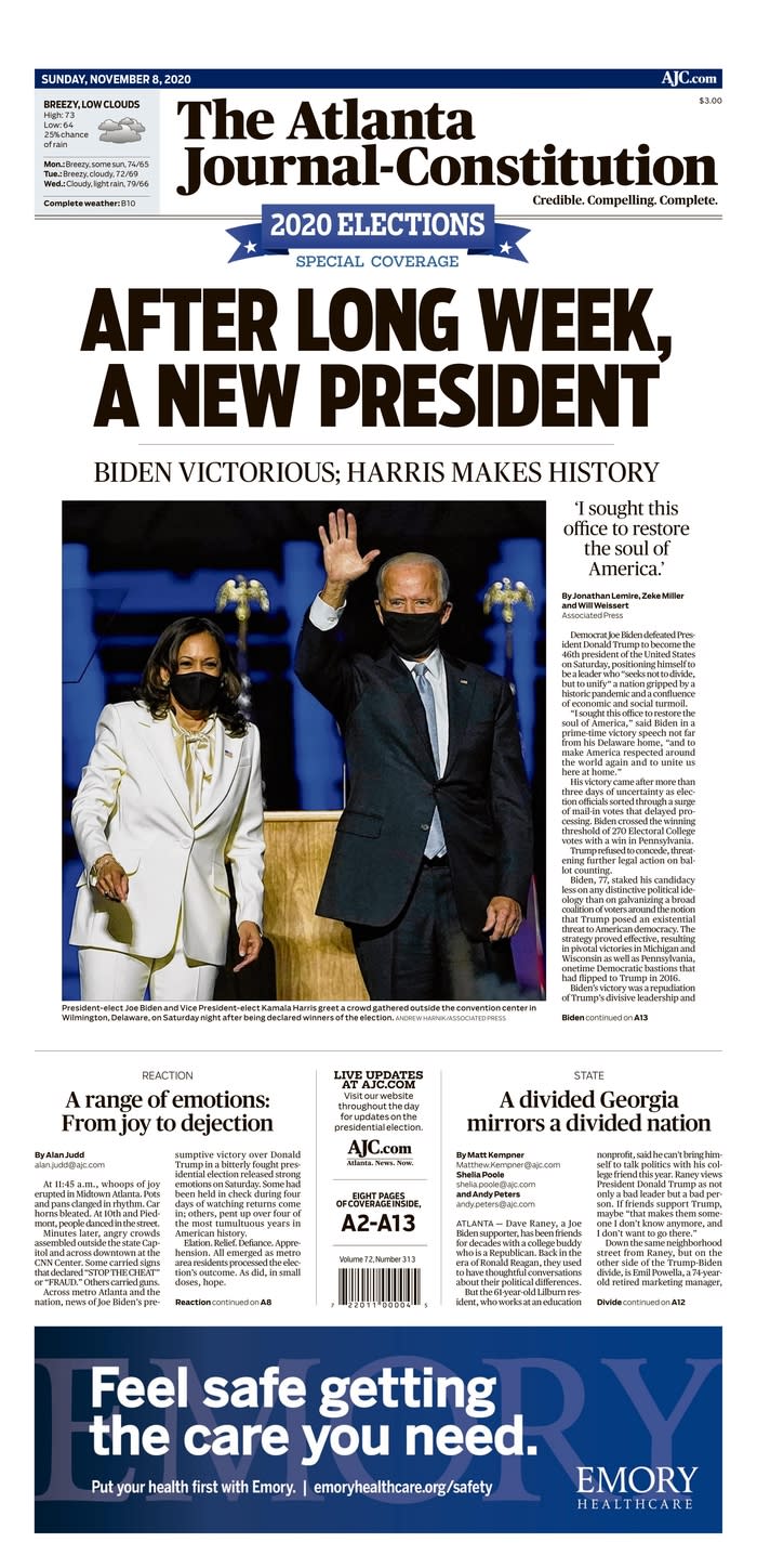 The Atlanta Journal-Constitution, Atlanta, Ga. (Courtesy Newseum)