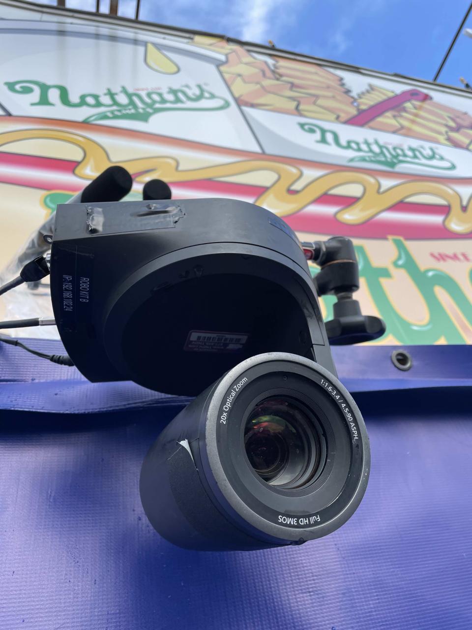 A Panasonic PTZ at the Coney Island July Fourth festivities.