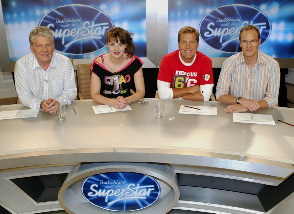 <p>Thomas M. Stein, Shona Fraser, Dieter Bohlen, Thomas Bug (Foto: ddp images) </p>