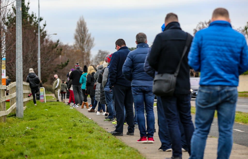 Almost half of Ireland’s adult population has now received a Covid booster jab (Damien Storan/PA) (PA Wire)