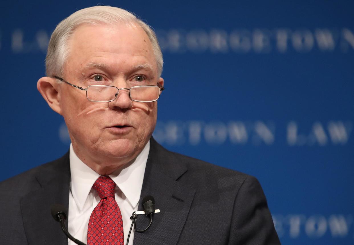 Mr Sessions has taken a keen interest in fighting MS-13: Getty Images