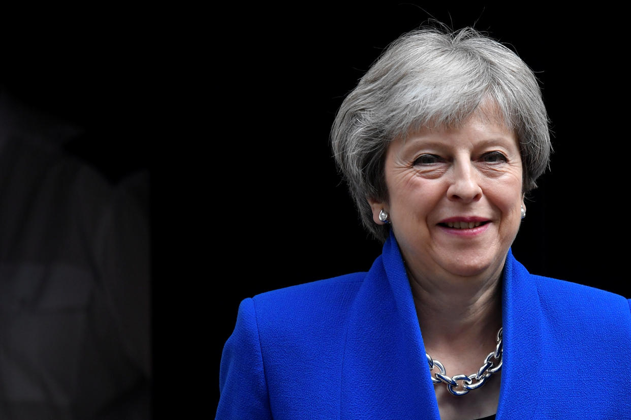 Britain’s Prime Minister Theresa May leaves 10 Downing Street in London, Britain, June 20, 2018. REUTERS/Toby Melville