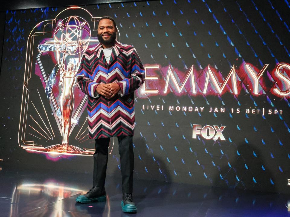 Anthony Anderson at the 75th Primetime Emmys exclusive press preview at JW Marriott LA Live in Los Angeles, California..