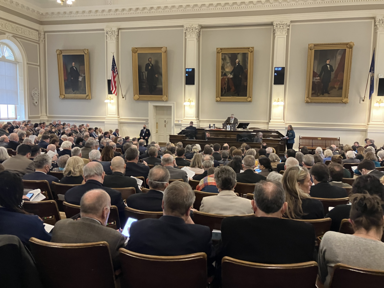 The New Hampshire House voted 199-175 in favor of a bill to ban gender-affirming care for minors on Thursday, Jan. 4, 2024.