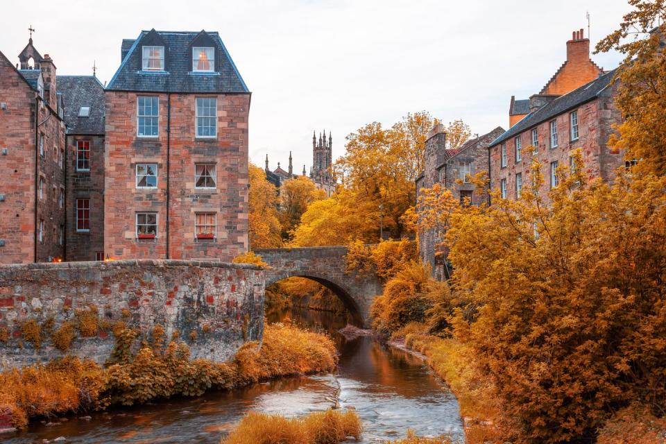 <p>Between all the medieval architecture, charming streets, and stunning foliage, it's impossible not to fall in love with Edinburgh in autumn.</p><p><a class="link " href="https://go.redirectingat.com?id=74968X1596630&url=https%3A%2F%2Fwww.tripadvisor.com%2FHotel_Review-g186525-d191461-Reviews-The_Dunstane_Houses-Edinburgh_Scotland.html&sref=https%3A%2F%2Fwww.womenshealthmag.com%2Flife%2Fg41359461%2Fbest-fall-foliage-places%2F" rel="nofollow noopener" target="_blank" data-ylk="slk:BOOK NOW;elm:context_link;itc:0;sec:content-canvas">BOOK NOW</a> <strong><em>The Dunstane Houses</em></strong></p>