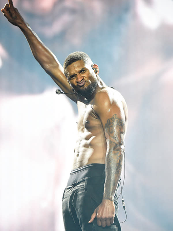 <p>Some dads develop beer bellies. Usher, however, much prefers a six-pack to a keg.</p>