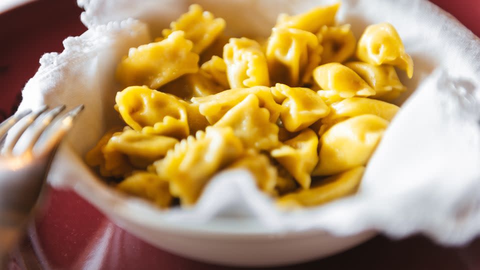 Ravioli del plin is a super-thin filled pasta from Piedmont. - Paolo Bernardotti/Adobe Stock