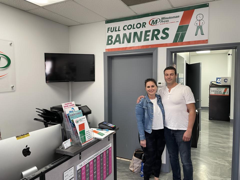 Jane and Nathan Kogan, owners, Minuteman Press, Shelby Township, MI (formerly Graphic Communications).