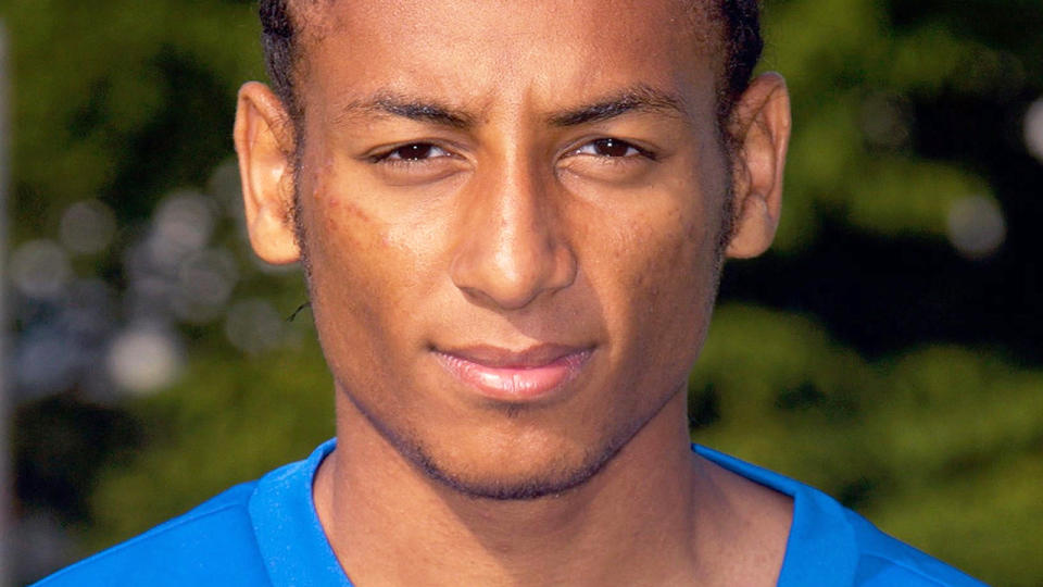 Hiannick Kamba, pictured here posing for a photo during his time at Schalke.