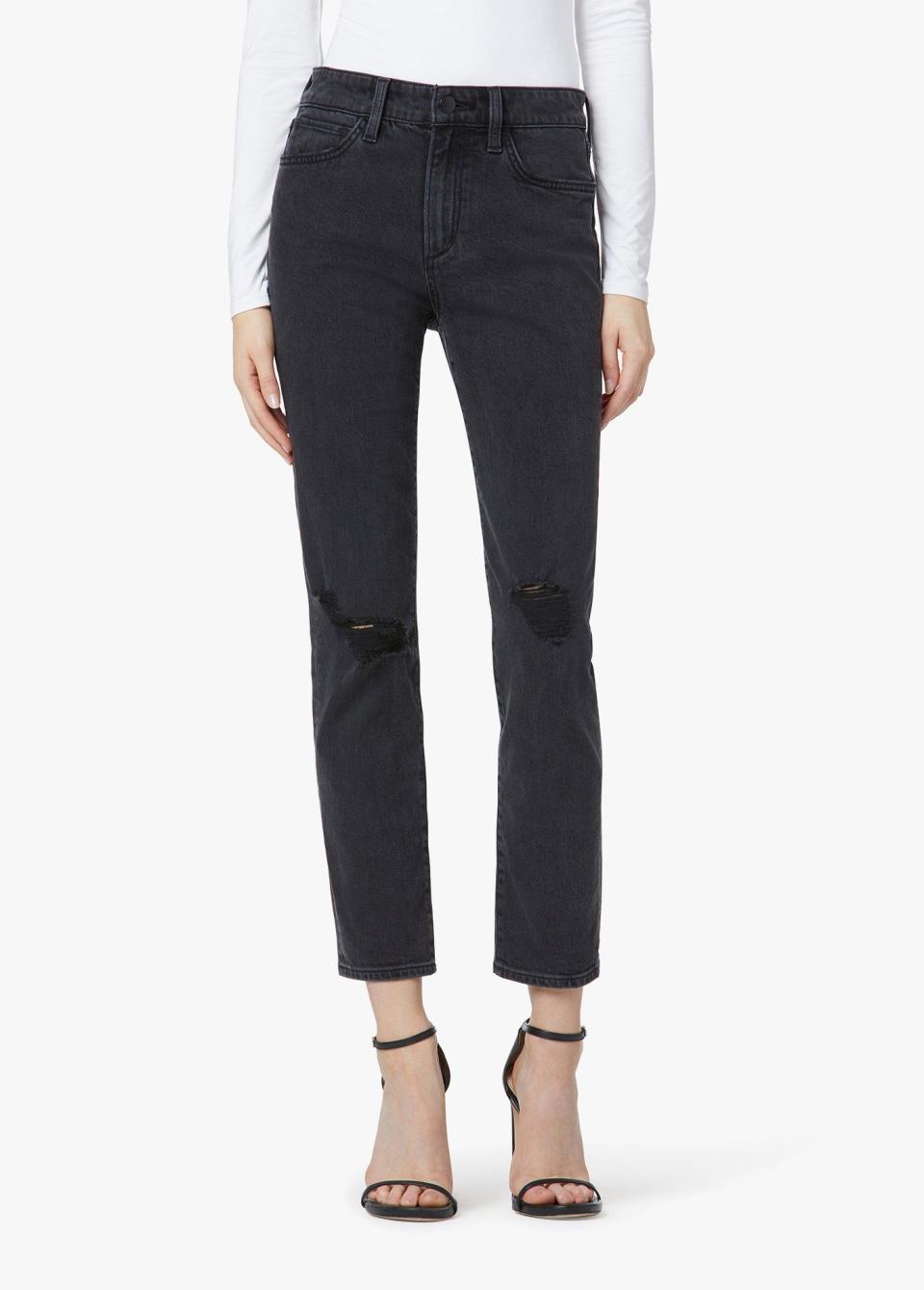 The Lara Mid-Rise Cigarette Ankle Jeans