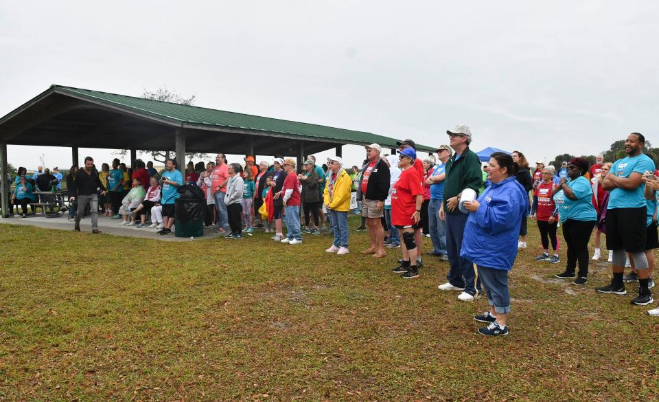 Hundreds of participants turned up for the 2020 Mayor's Fitness Challenge kickoff.  This is the sixth annual Health First Mayors' Fitness Challenge, organized by United Way. It measures the number of minutes exercised by each team. The team with the most minutes wins a trophy and bragging rights for the next year as the "Most Fit City."