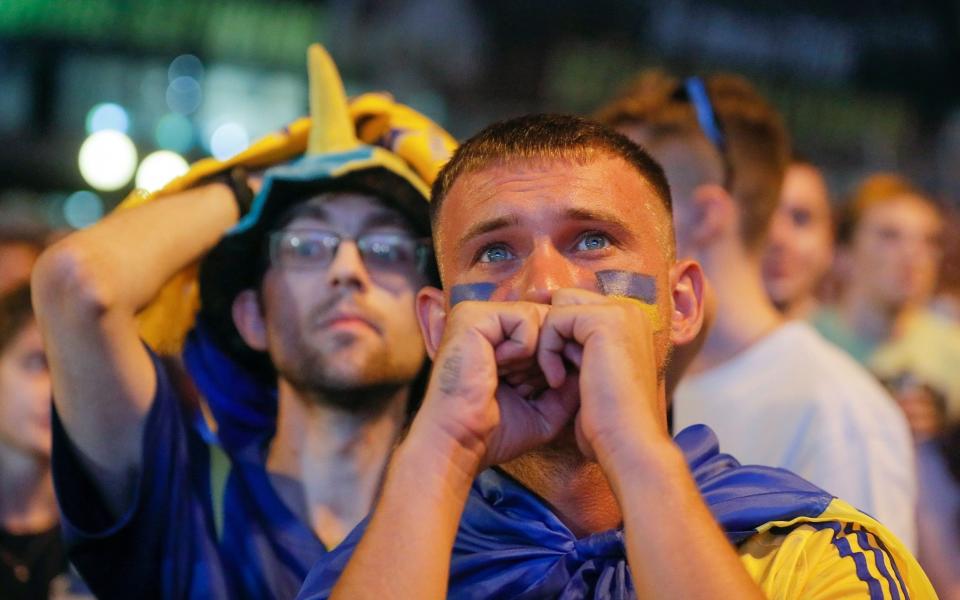 Ukraine supporters struggle to hide their disappointment - SHUTTERSTOCK