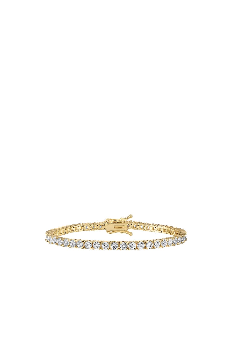 Alexa Leigh Crystal Tennis Bracelet in Gold