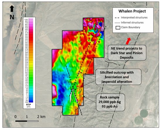 Scraper Property - Gravity Contour Map & Major Gold Deposits Defining the  Carlin Trend