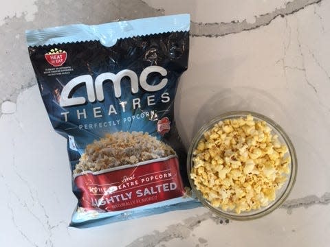 AMC Theaters ready-to-eat lightly salted bag of popcorn