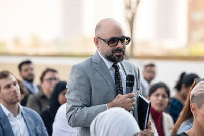 Chromovert Technology was invented by The Rockefeller University in New York City, and its inventor, Dr. Kambiz Shekdar, is transferring it to the UAE. At an event on the future of health at Dubai Science Park, UAE, DSP Director Marwan Abdulaziz invited Dr. Shekdar (pictured) to share why he, as an American inventor, decided to move to the UAE to realize the fullest potential of his well-proven platform biotechnology to date. Image credit: Dubai Science Park.