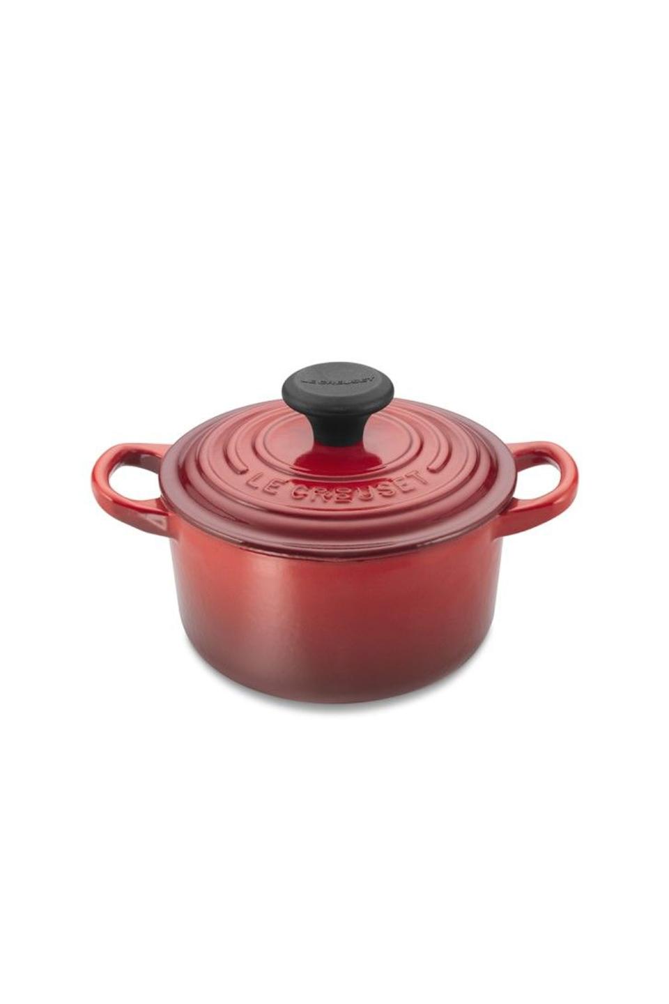 10) Signature Cast-Iron Round Dutch Oven