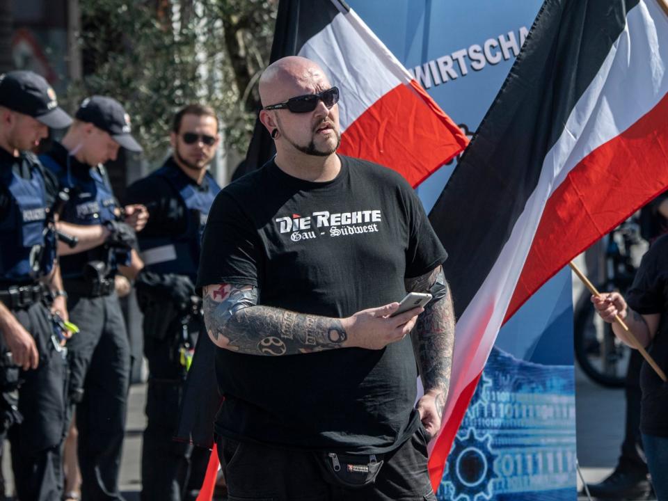 Far-right rally for Hitler’s birthday attracts crowd of 20