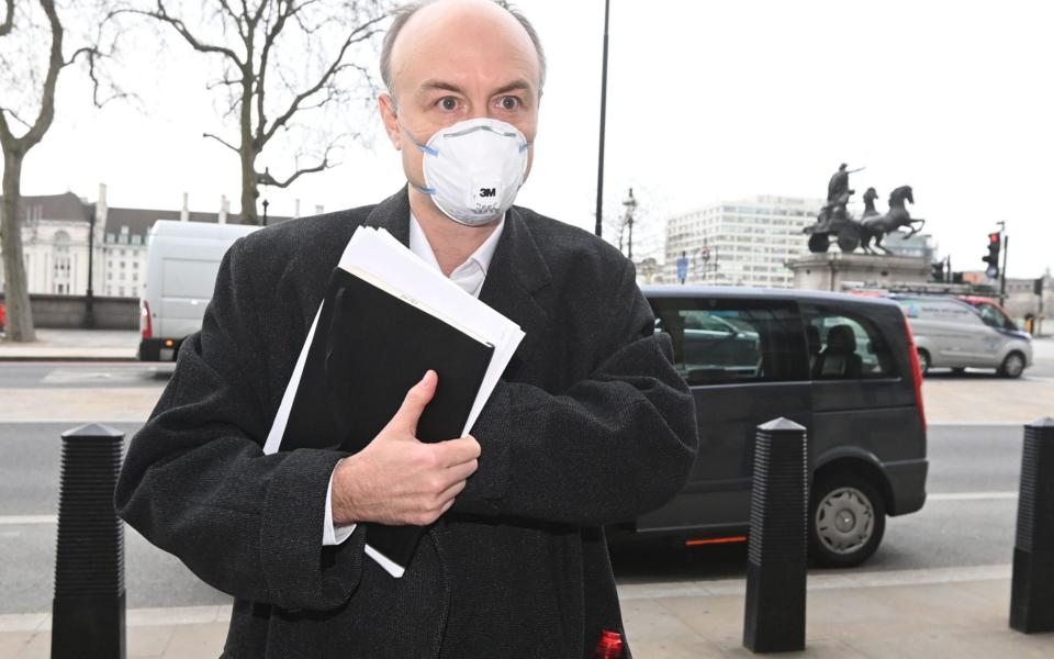 Dominic Cummings on his way to the committee - Shutterstock